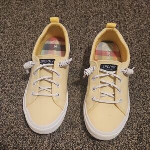 Sperry Lemon Canvas Sneakers